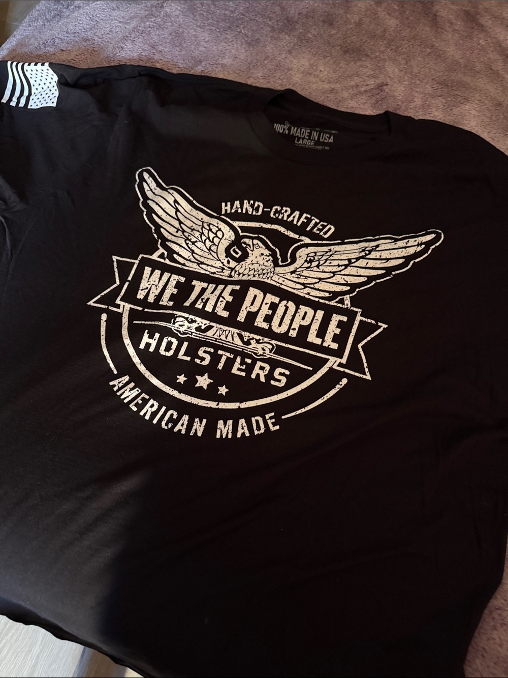 We The People Black Graphic Tee by We The People Holsters